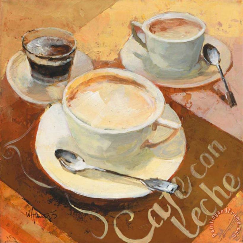Cafe Grande Ii painting - willem haenraets Cafe Grande Ii Art Print