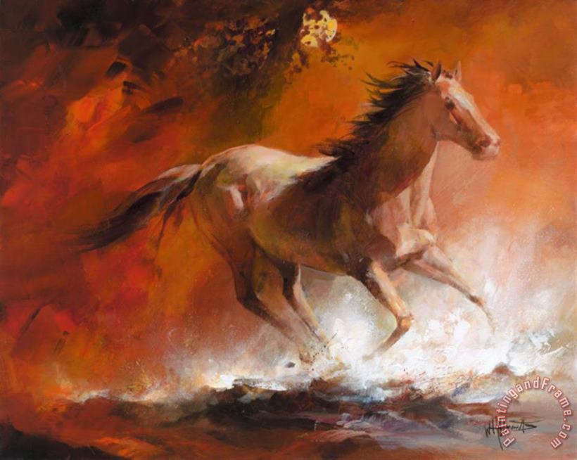 willem haenraets Wild Horses I Art Painting