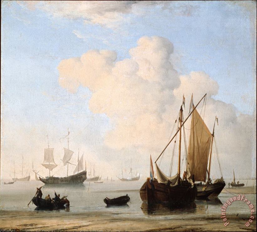 Willem van de Velde A Calm 2 Art Painting