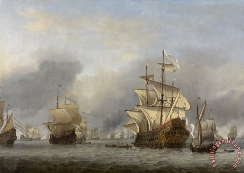 Willem van de Velde The Capture of The Royal Prince Art Print