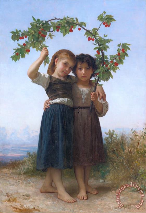 William Adolphe Bouguereau La Branche De Cerisier (the Cherry Branch) Art Painting