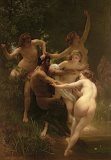 Nymphs and Satyr by William Adolphe Bouguereau