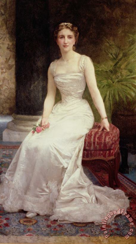 William Adolphe Bouguereau Portrait of Madame Olry-Roederer Art Print