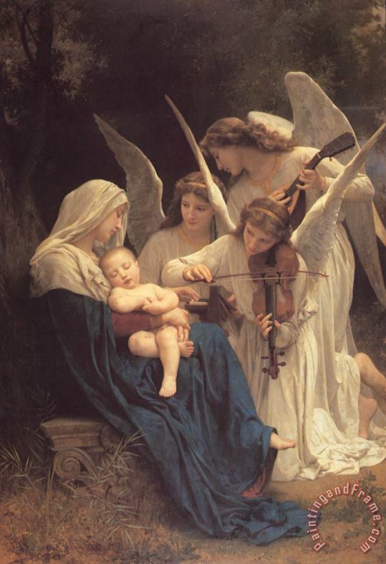 William Adolphe Bouguereau Song of The Angels Art Painting