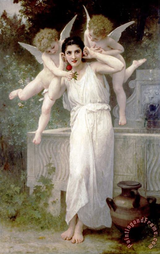 Youth painting - William Adolphe Bouguereau Youth Art Print