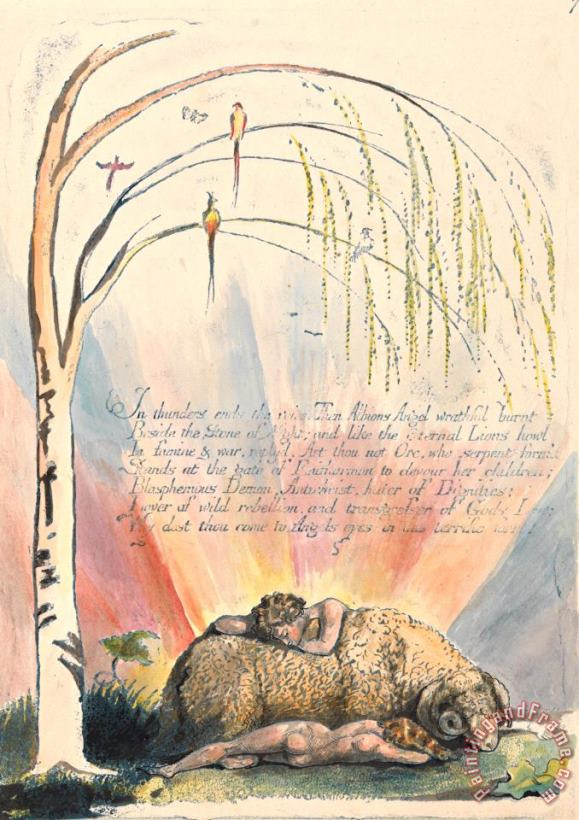 William Blake America. a Prophecy, Plate 9, 