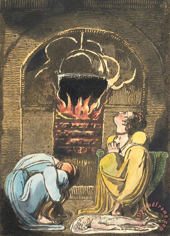 William Blake Europe. a Prophecy, Plate 8 (bentley 9) Art Print