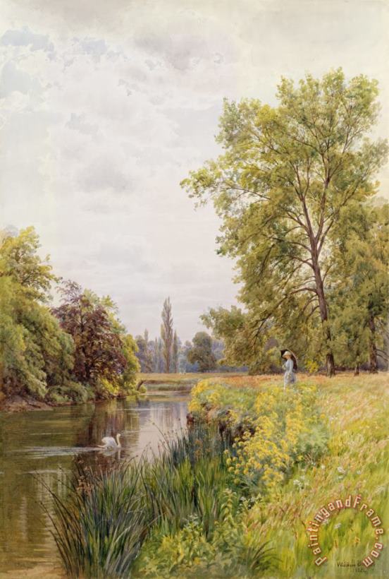 William Bradley The Thames at Purley Art Painting
