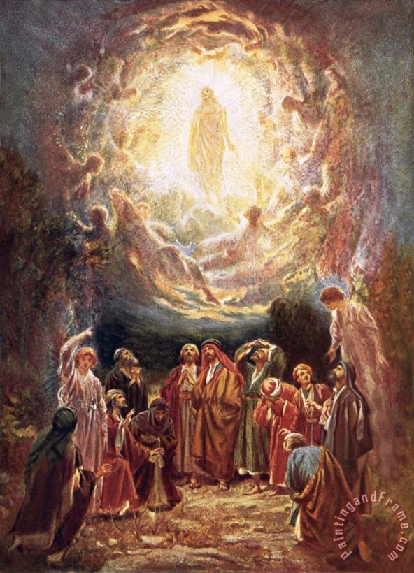 William Brassey Hole Jesus ascending into heaven Art Painting
