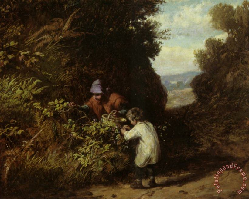 William Bromley III The Blackberry Gatherers Art Painting