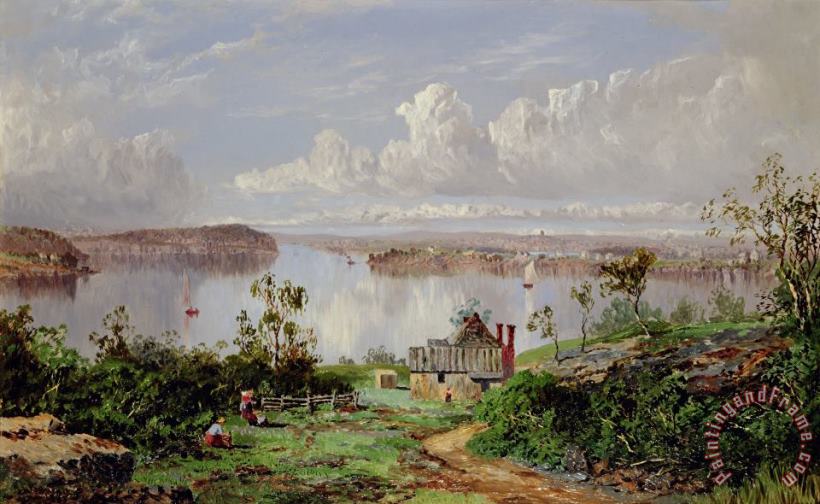 View From Onions Port Sydney painting - William Charles Piguenit View From Onions Port Sydney Art Print