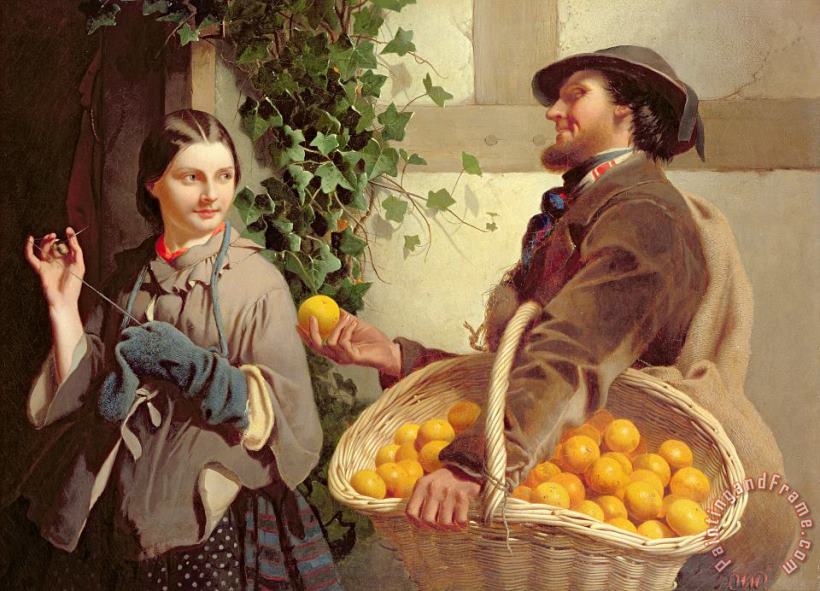 William Edward Millner The Orange Seller Art Print