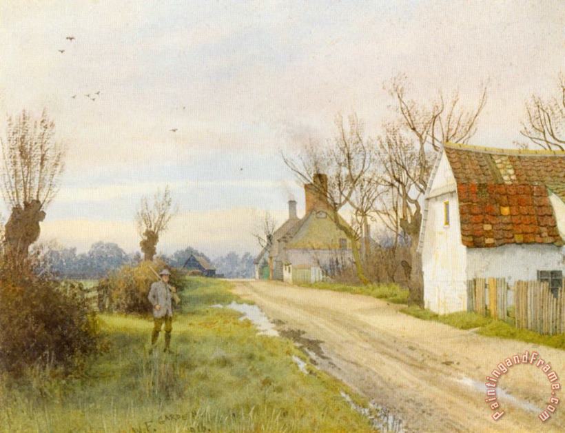 William Fraser Garden Hemingford Grey, Near St. Ives, Huntingdonshire Art Painting