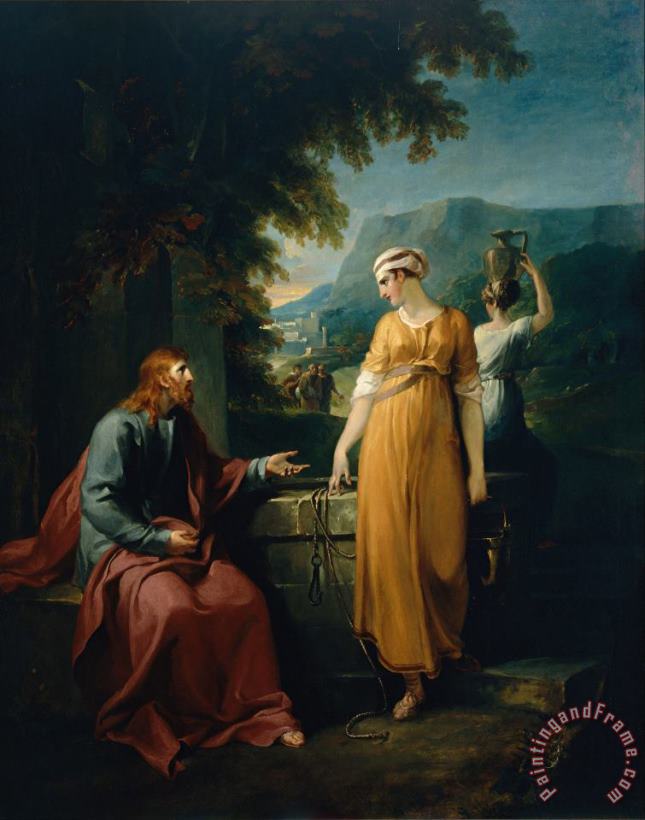 Christ And The Woman of Samaria painting - William Hamilton Christ And The Woman of Samaria Art Print