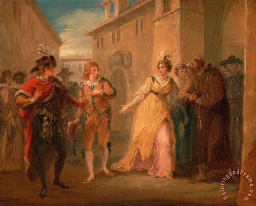 The Revelation of Olivia's Betrothal, From Twelfth Night, Act V, Scene I painting - William Hamilton The Revelation of Olivia's Betrothal, From Twelfth Night, Act V, Scene I Art Print