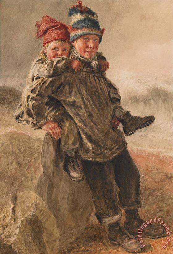 William Henry Hunt Young Salts Art Print