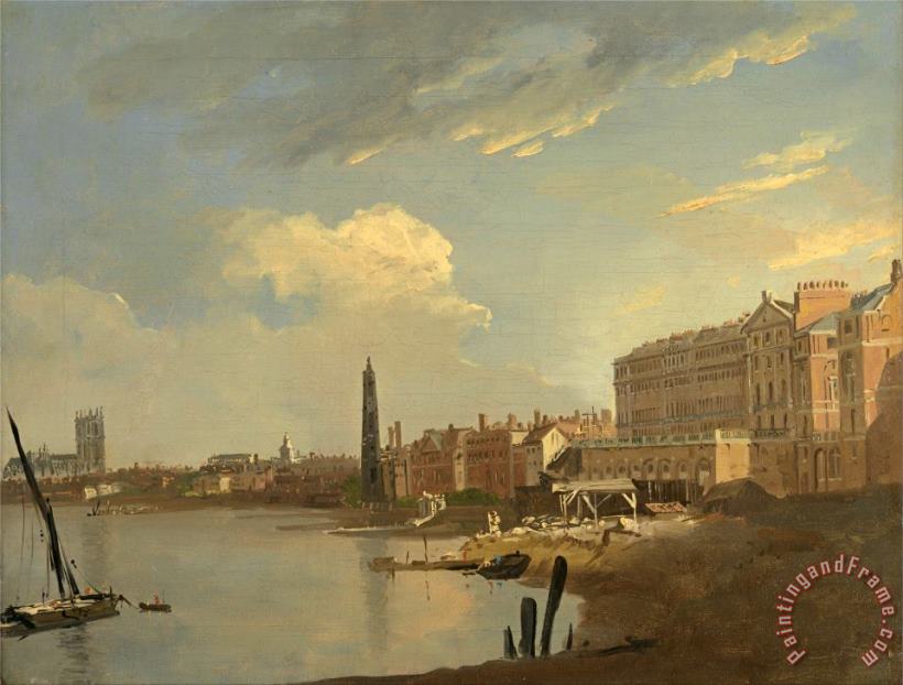 William Hodges The Thames And The Adelphi Art Painting