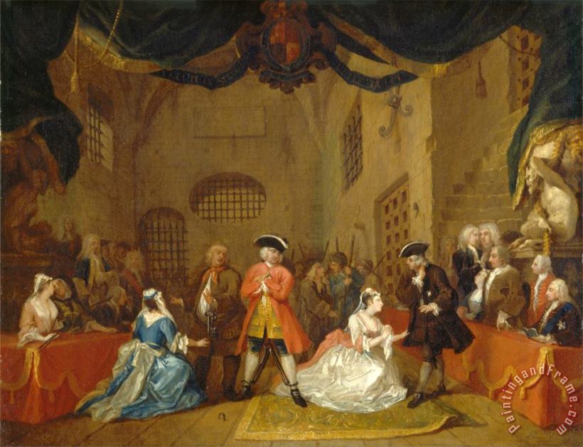 William Hogarth The Beggar's Opera Art Painting