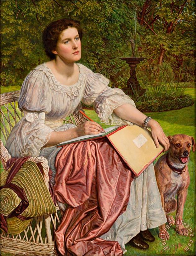 Miss Gladys M. Holman Hunt painting - William Holman Hunt Miss Gladys M. Holman Hunt Art Print