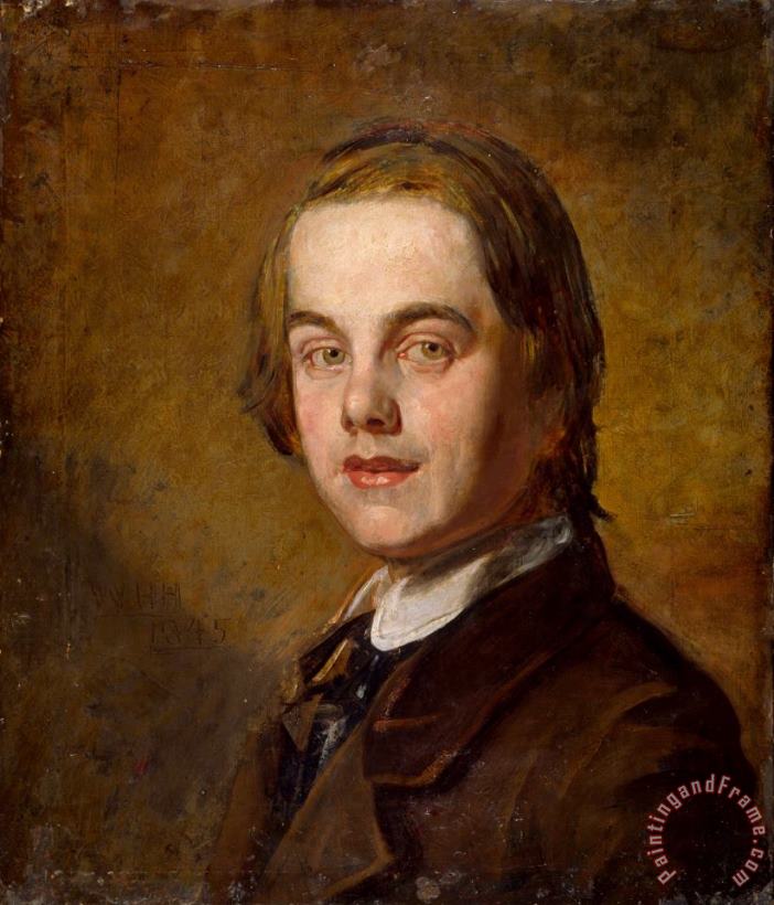Self Portrait painting - William Holman Hunt Self Portrait Art Print