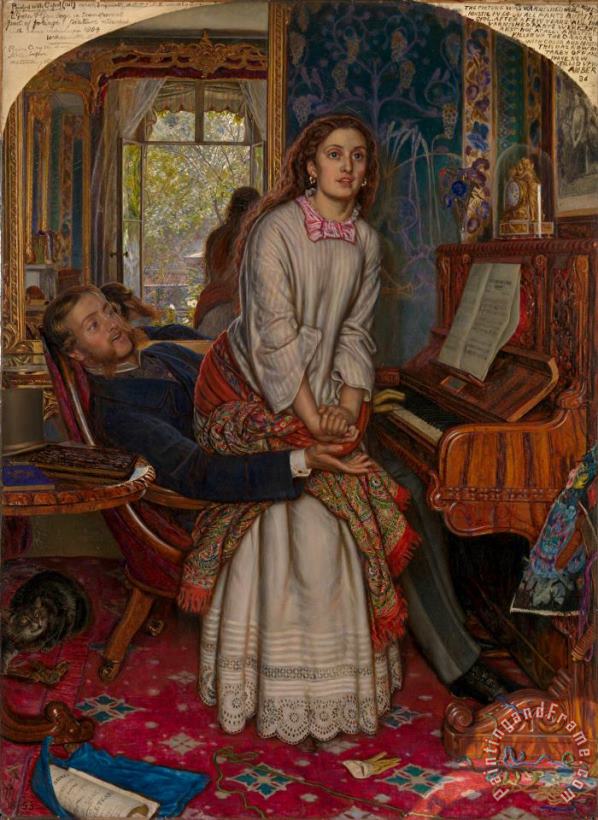 William Holman Hunt The Awakening Conscience Art Print