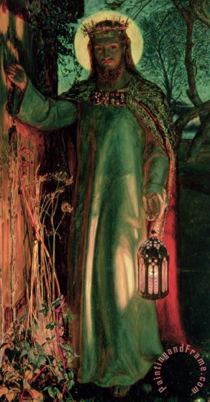 The Light of the World painting - William Holman Hunt The Light of the World Art Print