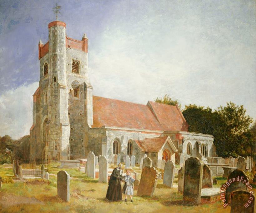 William Holman Hunt The Old Church Art Painting