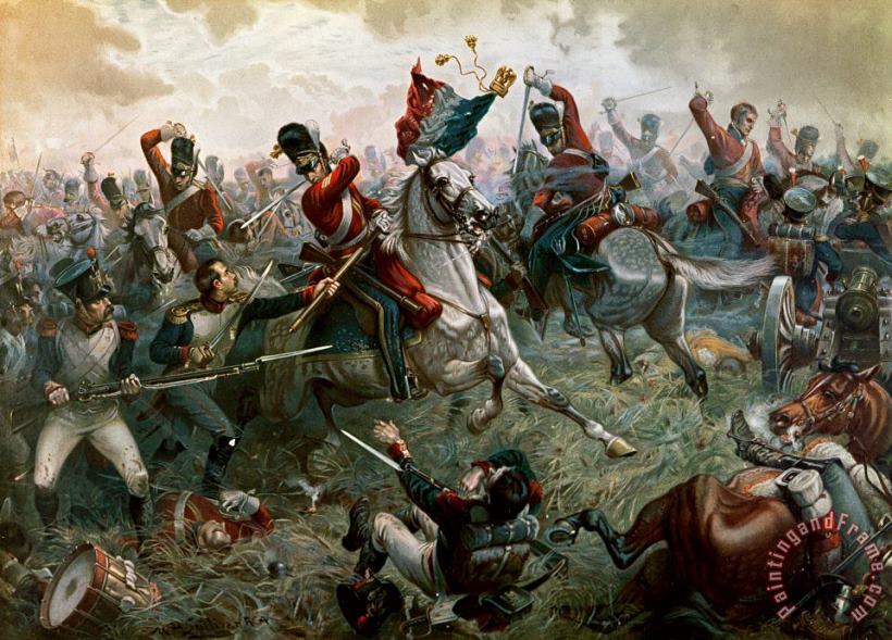Battle of Waterloo painting - William Holmes Sullivan Battle of Waterloo Art Print