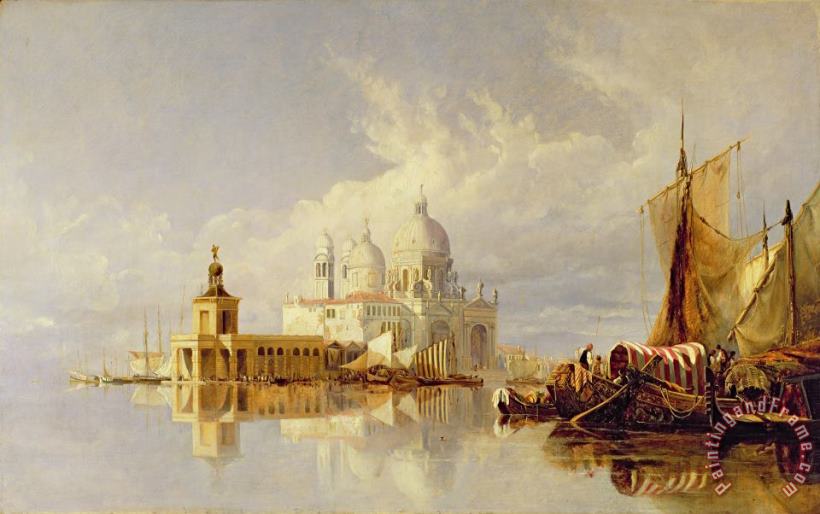 William James Muller Santa Maria della Salute Art Painting