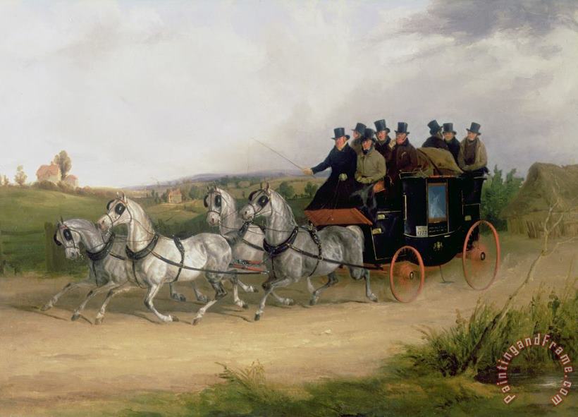 The London to Brighton Stage Coach painting - William Joseph Shayer The London to Brighton Stage Coach Art Print