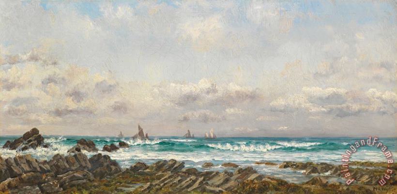 William Lionel Wyllie Boats at Sea Art Painting