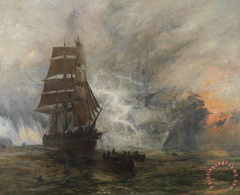 William Lionel Wyllie The Phantom Ship Art Print