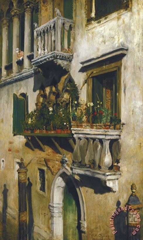 Venice painting - William Merritt Chase Venice Art Print