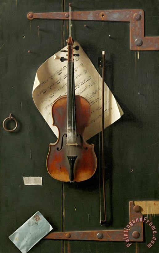 William Michael Harnett The Old Violin Art Painting