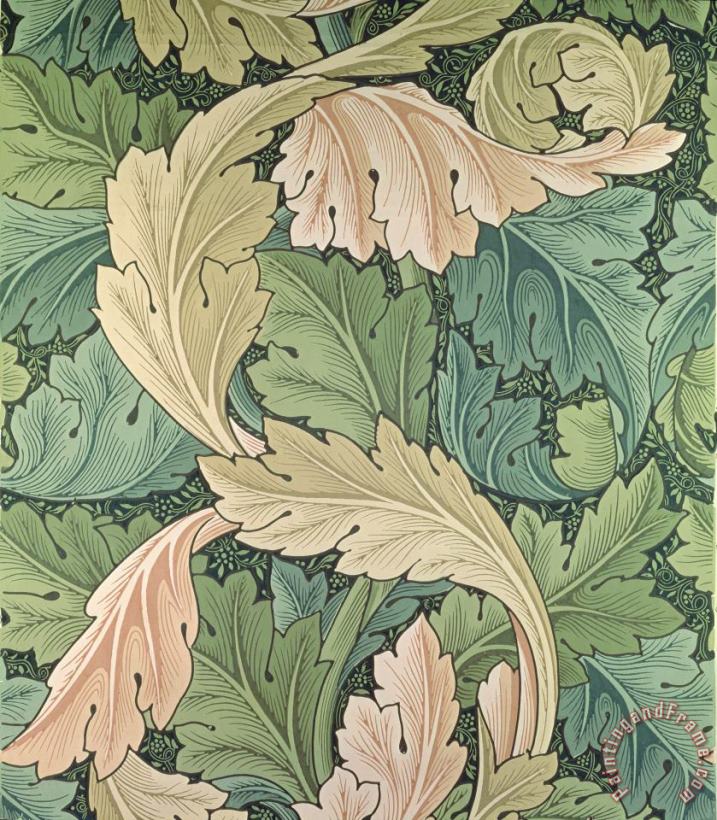 Acanthus Wallpaper Design painting - William Morris Acanthus Wallpaper Design Art Print
