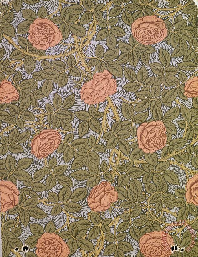 William Morris Rose 93 Wallpaper Design Art Painting