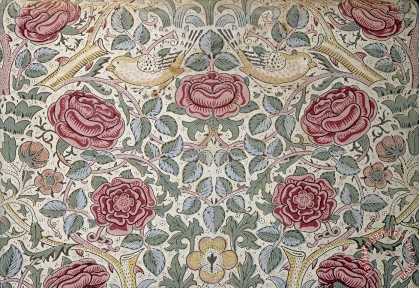 The Rose Pattern painting - William Morris The Rose Pattern Art Print