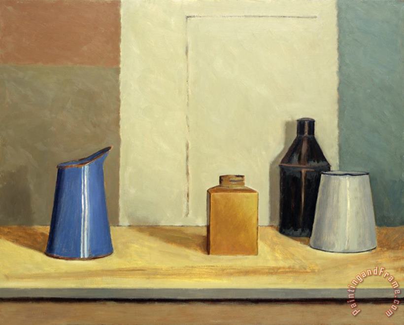 William Packer Blue Jug Alone Art Painting