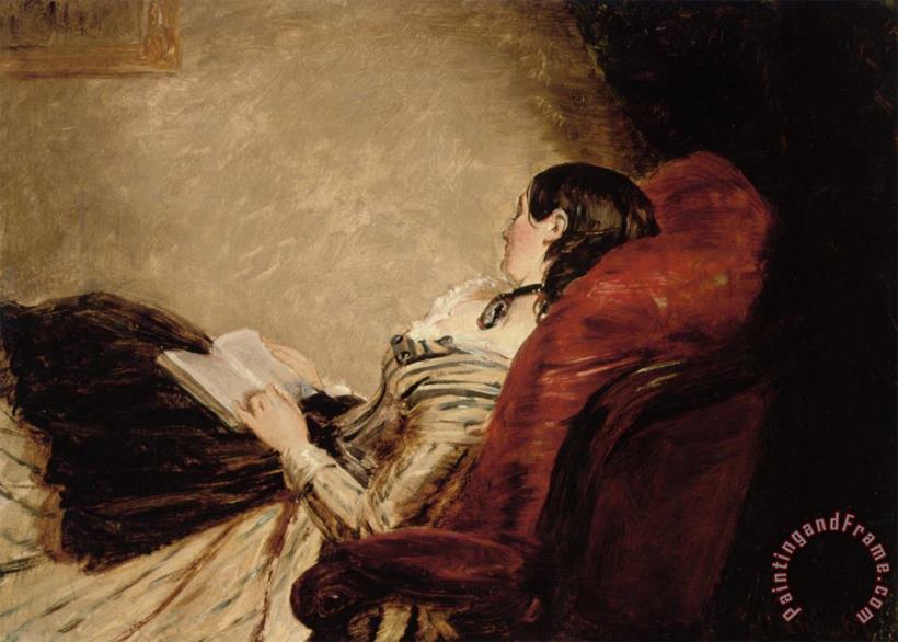 Isabelle Frith Reclining painting - William Powell Frith Isabelle Frith Reclining Art Print