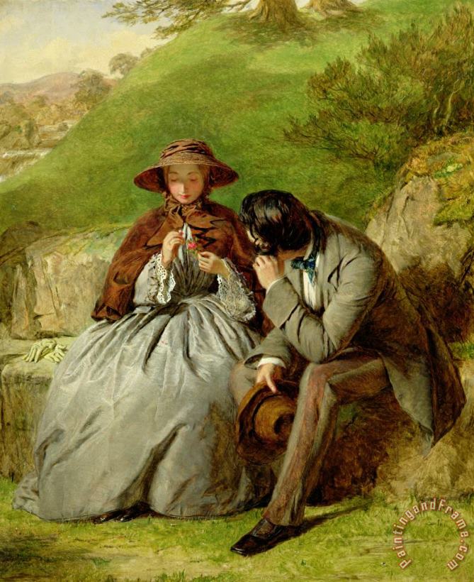 William Powell Frith Lovers Art Painting