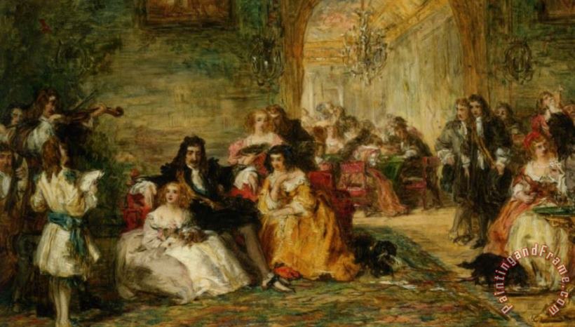 William Powell Frith Study for The Last Sunday of Charles II Art Painting
