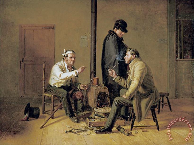 William Sidney Mount The Tough Story Scene in a Country Tavern Art Print