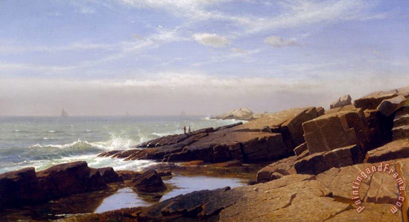 Rocks at Nahant painting - William Stanley Haseltine Rocks at Nahant Art Print