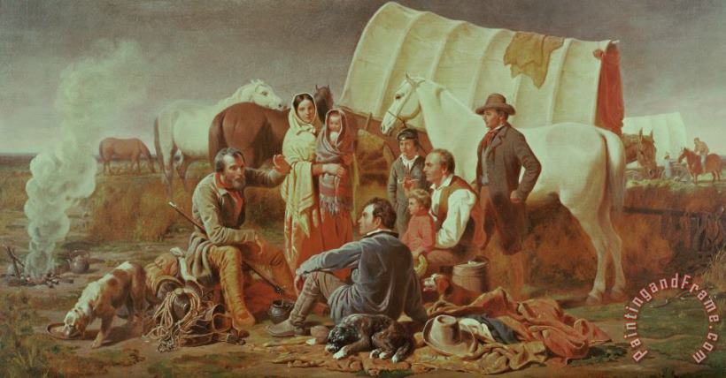 William Tylee Ranney Advice On The Prairie Art Print