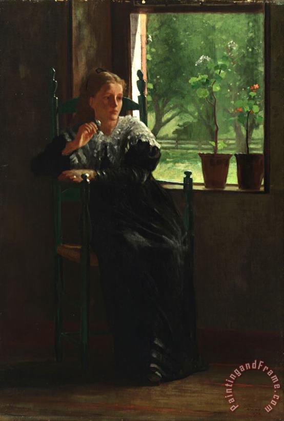 At The Window painting - Winslow Homer At The Window Art Print