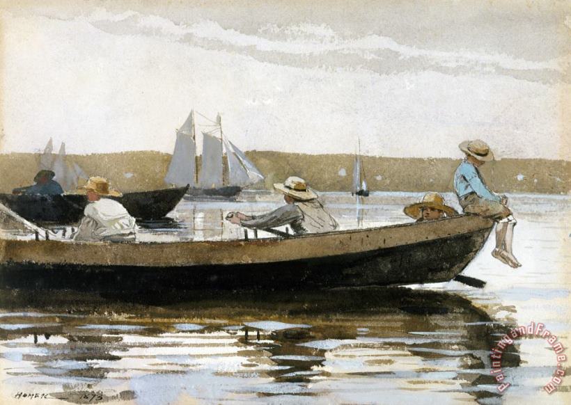 Winslow Homer Boys in a Dory Art Painting