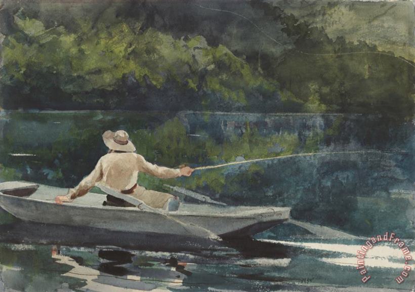 Winslow Homer Casting, Number Two Art Print