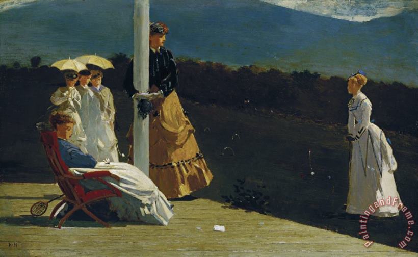 Winslow Homer Croquet Match Art Print