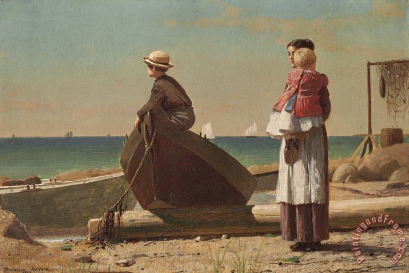 Winslow Homer Dad's Coming! Art Painting