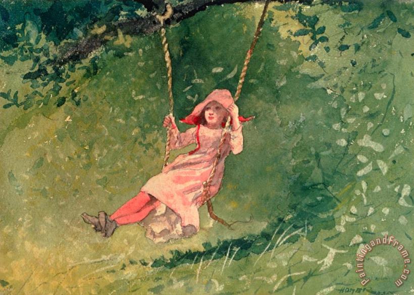 Winslow Homer Girl on a Swing Art Print